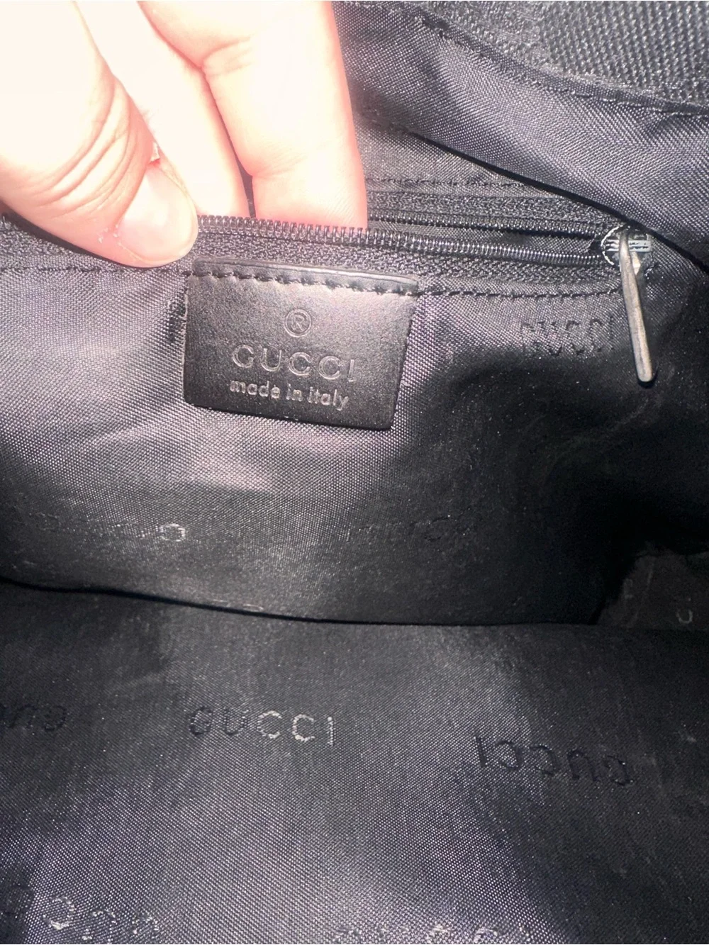 Gucci GG Monogram Canvas Tote Bag in black